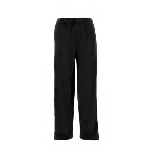 Women's Soft Plush Lounge Sleep Pyjama Pajama Pants Fleece Winter Sleepwear [Size: 8] [Colour: Black]