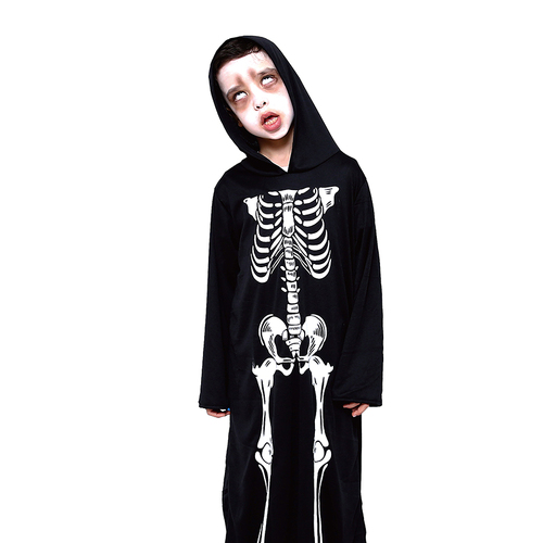 Kids Boys Childrens Halloween Book Week Costume Horror Dress up Cosplay Party [Size: L (7-8YO)] [Design: Skeleton]