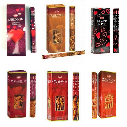 20g-240g Incense Sticks HEM Nag Champa 110 Scents Hex Meditation Aroma Fragrance [Scent: 6 Mix-Love-120 sticks]