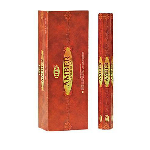 [HEM Amber] 2x 20 Incense Sticks HEM Hex Meditation Aroma Fragrance