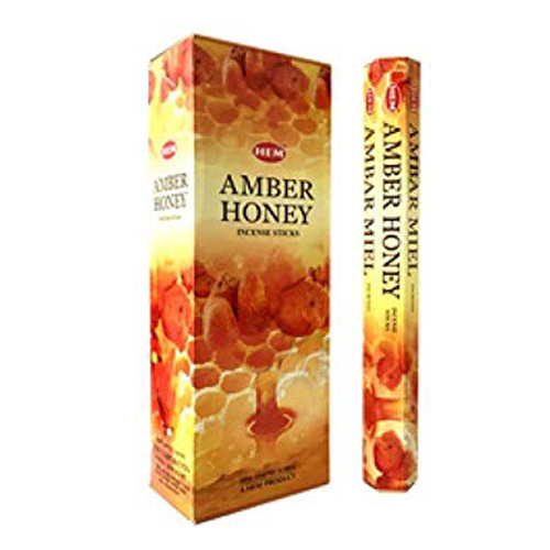 [HEM Amber Honey] 2x 20 Incense Sticks HEM Hex Meditation Aroma Fragrance