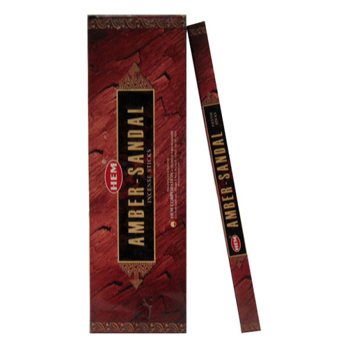 [HEM Amber Sandal] 2x 20 Incense Sticks HEM Hex Meditation Aroma Fragrance