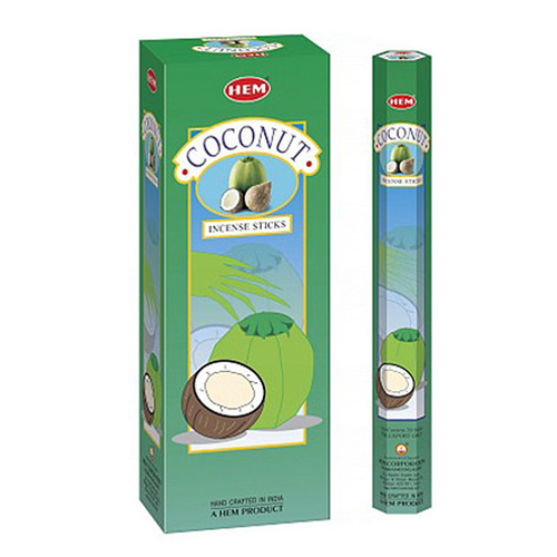 [HEM Coconut] 2x 20 Incense Sticks HEM Hex Meditation Aroma Fragrance