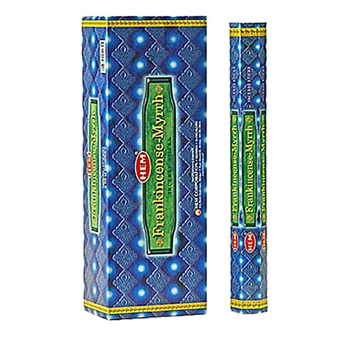 [HEM Frankincense Myrrh-20 Stix-HEM] 2x 20 Incense Sticks HEM Hex Meditation Aroma Fragrance
