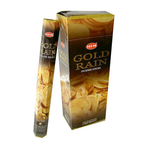 [HEM Gold Rain] 2x 20 Incense Sticks HEM Hex Meditation Aroma Fragrance