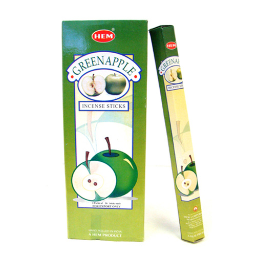 [HEM Green Apple] 2x 20 Incense Sticks HEM Hex Meditation Aroma Fragrance