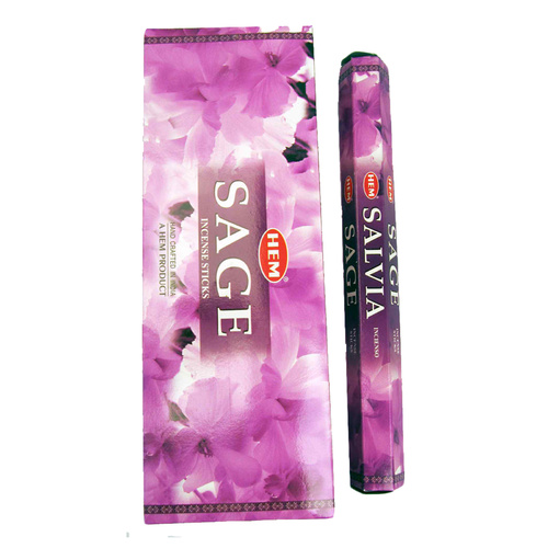 [HEM Sage] 2x 20 Incense Sticks HEM Hex Meditation Aroma Fragrance