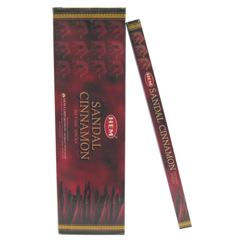 [HEM Sandal Cinnamon] 2x 20 Incense Sticks HEM Hex Meditation Aroma Fragrance