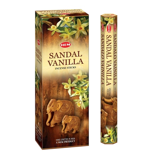 [HEM Sandal Vanilla] 2x 20 Incense Sticks HEM Hex Meditation Aroma Fragrance