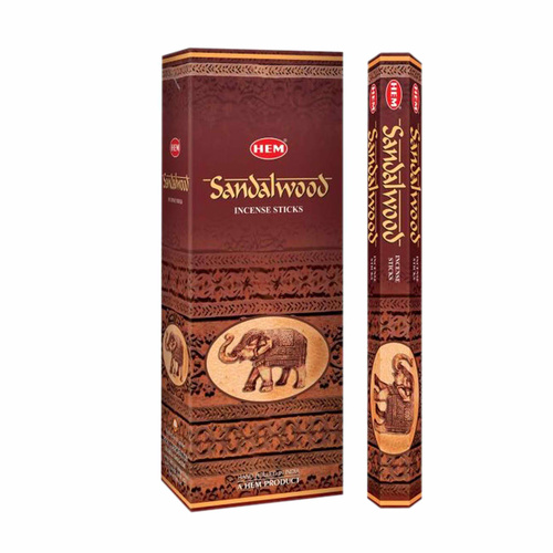 [HEM Sandalwood] 2x 20 Incense Sticks HEM Hex Meditation Aroma Fragrance