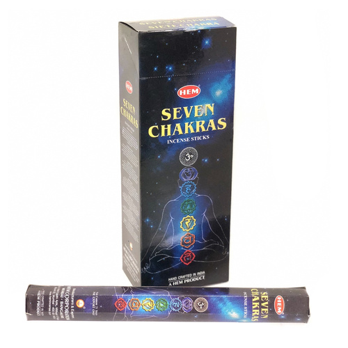 [HEM Seven Chakras] 2x 20 Incense Sticks HEM Hex Meditation Aroma Fragrance