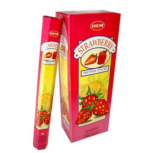 [HEM Strawberry-20 Stix-HEM] 2x 20 Incense Sticks HEM Hex Meditation Aroma Fragrance