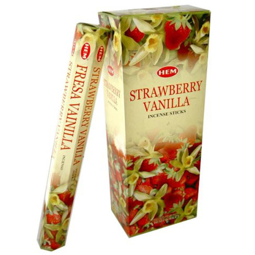 [HEM Strawberry Vanilla-20 Stix-HEM] 2x 20 Incense Sticks HEM Hex Meditation Aroma Fragrance