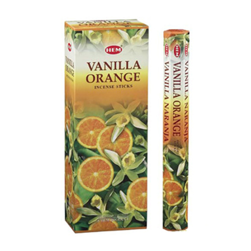 [HEM Vanilla Orange] 2x 20 Incense Sticks HEM Hex Meditation Aroma Fragrance