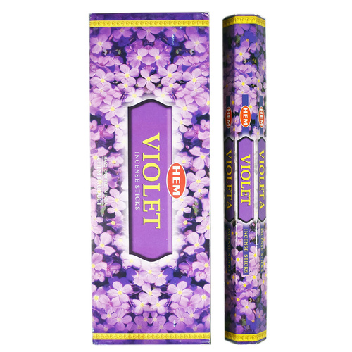 [HEM Violet] 2x 20 Incense Sticks HEM Hex Meditation Aroma Fragrance