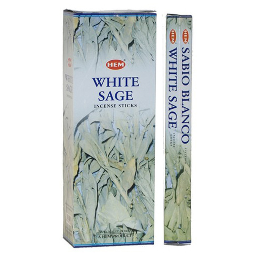 [HEM White Sage] 2x 20 Incense Sticks HEM Hex Meditation Aroma Fragrance