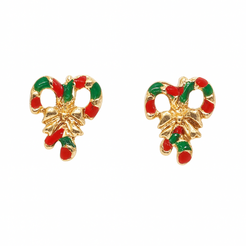 Christmas Earrings Party Jewellery Studs Dangle Drop Mismatch Crystal Xmas [Design: Studs/Bows A]