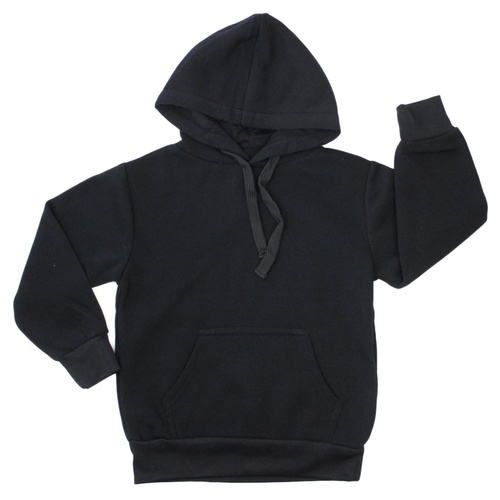 New Kids Hoodie Jumper Pullover Basic  School Uniform Plain Casual Sweatshirt [14, Black]