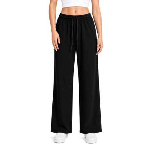 FIL Women's Lightweight Stretch Straight Leg Track Pants with Pockets [Size: 8] [Colour: Black]
