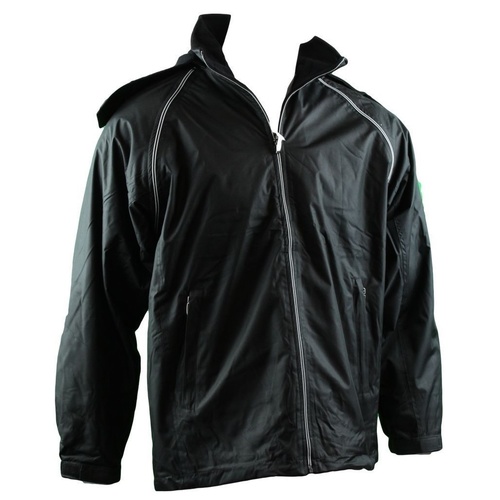 Mens Reversible/Convertible Hooded Windbreaker Windcheater Jacket Vest 4 in 1 [Colour: Black] [Size: L] 