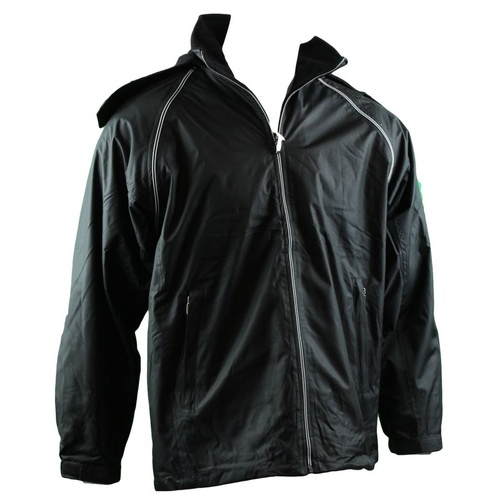 Mens Reversible/Convertible Hooded Windbreaker Windcheater Jacket Vest 4 in 1 [Colour: Black] [Size: S] 
