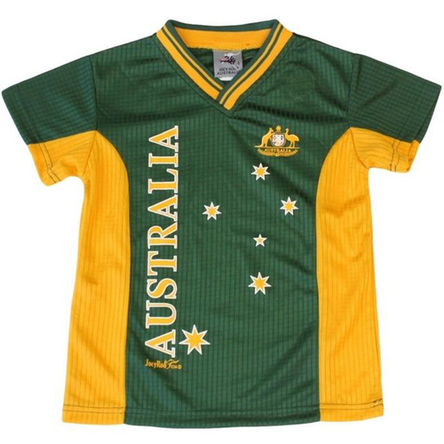 Kids Sports Soccer Football Rugby Jersey Top T Shirt Tee Australia Souvenir A [Colour: Green] [Size: 12]