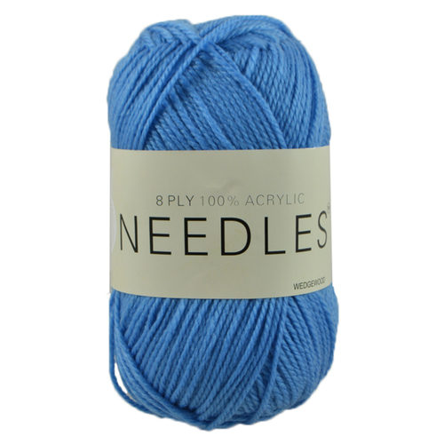 [#2074 Wedgewood] 100g Knitting Yarn 8 Ply Super Soft Acrylic Knitting Wool Solid Multi Colours