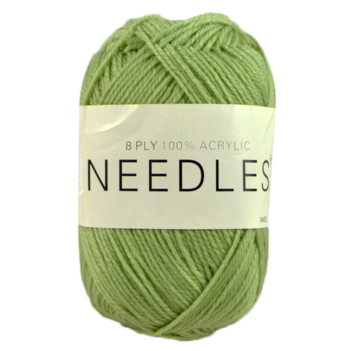 [#2079 Sage Green] 100g Knitting Yarn 8 Ply Super Soft Acrylic Knitting Wool Solid Multi Colours