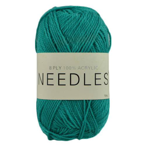 [#2080 Teal] 100g Knitting Yarn 8 Ply Super Soft Acrylic Knitting Wool Solid Multi Colours