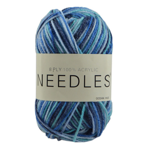 [#2098 Ocean Hue (Multi)] 100g Knitting Yarn 8 Ply Super Soft Acrylic Knitting Wool Solid Multi Colours