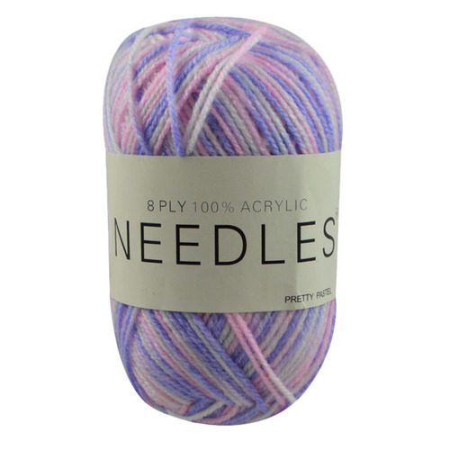 [#2131 Pretty Pastel (Multi)] 100g Knitting Yarn 8 Ply Super Soft Acrylic Knitting Wool Solid Multi Colours