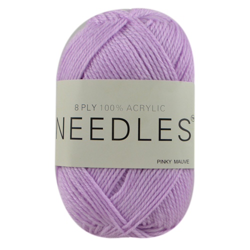 [#2138 Pinky Mauve] 100g Knitting Yarn 8 Ply Super Soft Acrylic Knitting Wool Solid Multi Colours