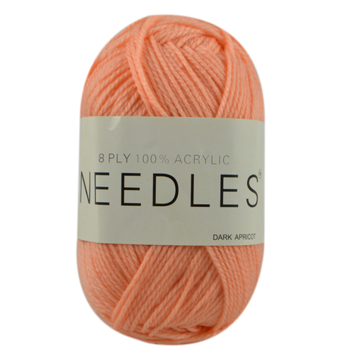 [#2179 Dark Apricot] 100g Knitting Yarn 8 Ply Super Soft Acrylic Knitting Wool Solid Multi Colours