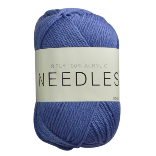 [#2194 Indigo] 100g Knitting Yarn 8 Ply Super Soft Acrylic Knitting Wool Solid Multi Colours