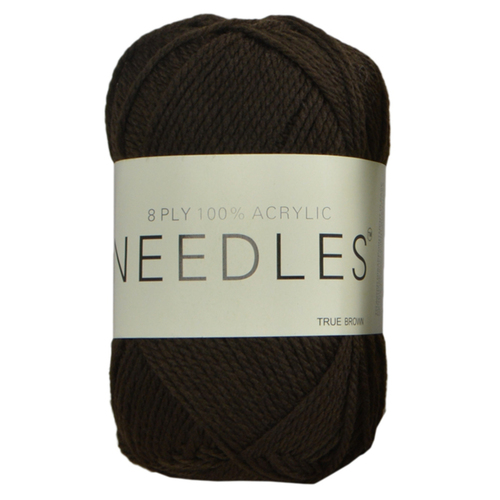 [#2204 Truebrown] 100g Knitting Yarn 8 Ply Super Soft Acrylic Knitting Wool Solid Multi Colours