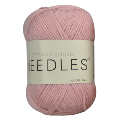 [#2211 Powder Pink] 100g Knitting Yarn 8 Ply Super Soft Acrylic Knitting Wool Solid Multi Colours