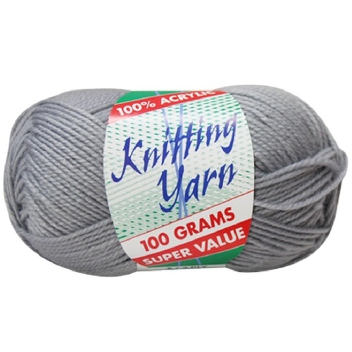 [#045 Light Grey - Yatsal] 100g Knitting Yarn 8 Ply Super Soft Acrylic Knitting Wool Solid Multi Colours