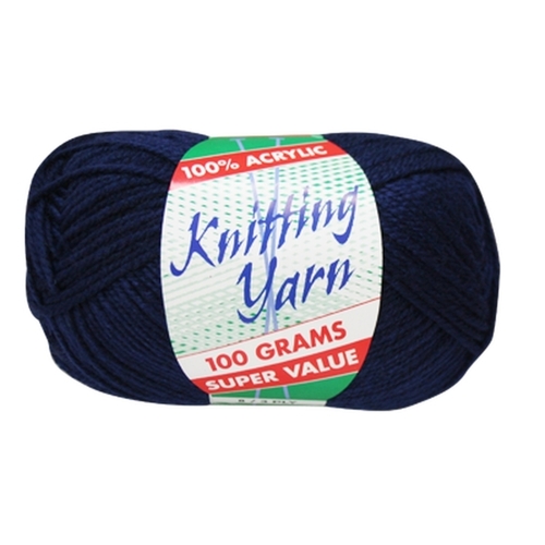 [#046 Navy Blue - Yatsal] 100g Knitting Yarn 8 Ply Super Soft Acrylic Knitting Wool Solid Multi Colours