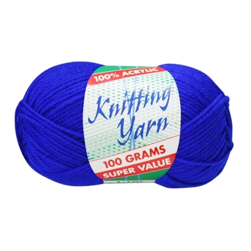 [#049 Royal Blue - Yatsal] 100g Knitting Yarn 8 Ply Super Soft Acrylic Knitting Wool Solid Multi Colours