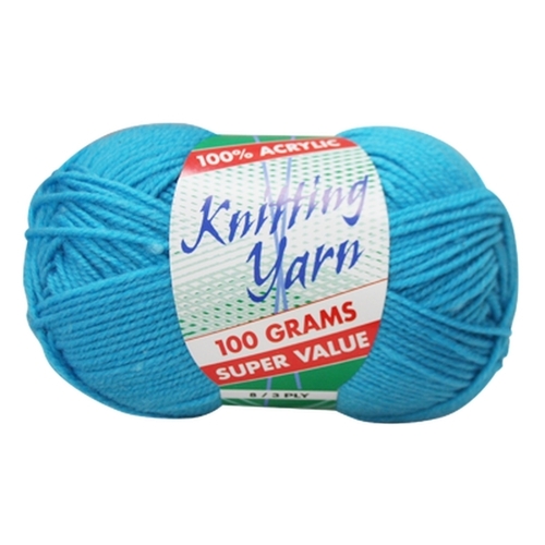 [#050 Torquoise - Yatsal] 100g Knitting Yarn 8 Ply Super Soft Acrylic Knitting Wool Solid Multi Colours
