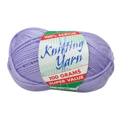 [#056 Lavender - Yatsal] 100g Knitting Yarn 8 Ply Super Soft Acrylic Knitting Wool Solid Multi Colours