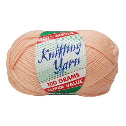 [#058 Apricot - Yatsal] 100g Knitting Yarn 8 Ply Super Soft Acrylic Knitting Wool Solid Multi Colours