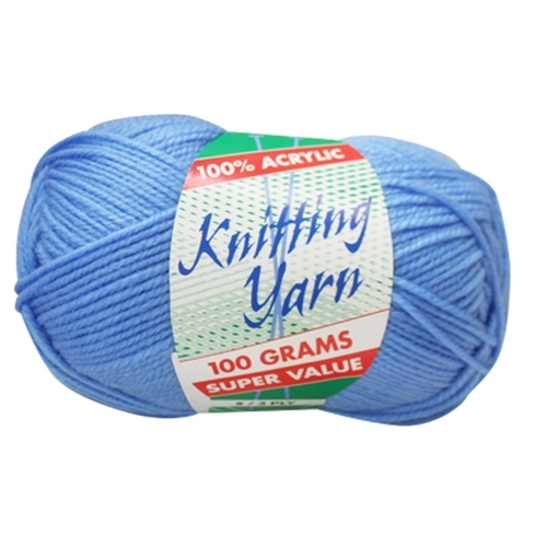 [#061 Sky Blue - Yatsal] 100g Knitting Yarn 8 Ply Super Soft Acrylic Knitting Wool Solid Multi Colours
