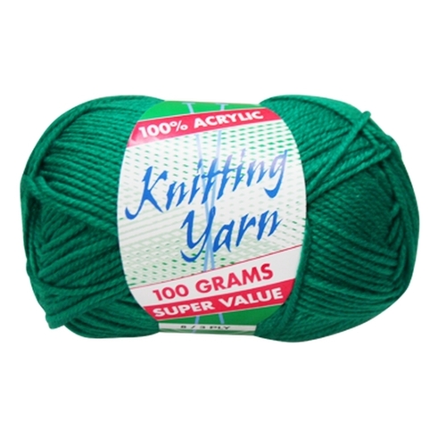 [#063 Forest Green - Yatsal] 100g Knitting Yarn 8 Ply Super Soft Acrylic Knitting Wool Solid Multi Colours