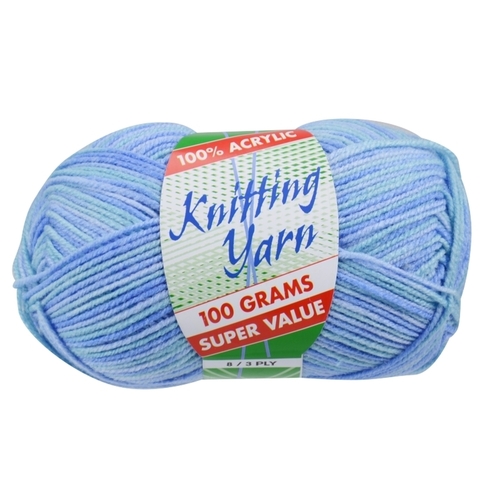 [#116 Baby Boy (Multi) - Yatsal] 100g Knitting Yarn 8 Ply Super Soft Acrylic Knitting Wool Solid Multi Colours