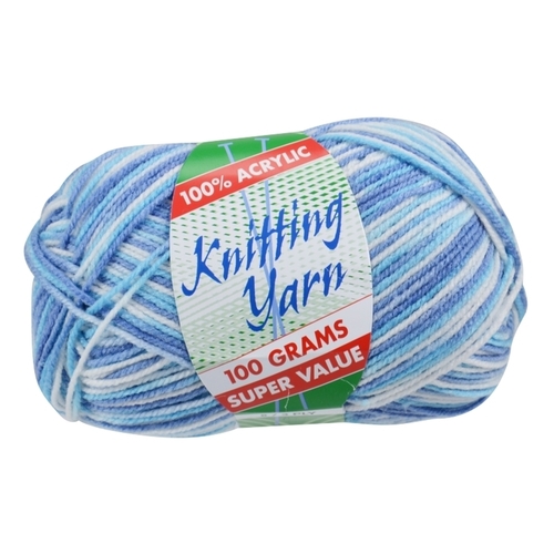 [#119 Sky Clouds (Multi)-Yatsal] 100g Knitting Yarn 8 Ply Super Soft Acrylic Knitting Wool Solid Multi Colours