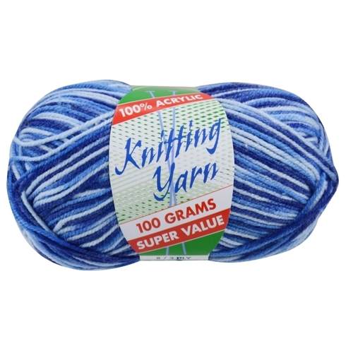 [#120 OceanSwirl (Multi)-Yatsal] 100g Knitting Yarn 8 Ply Super Soft Acrylic Knitting Wool Solid Multi Colours