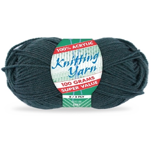 [#136 Grayed Jade - Yatsal] 100g Knitting Yarn 8 Ply Super Soft Acrylic Knitting Wool Solid Multi Colours