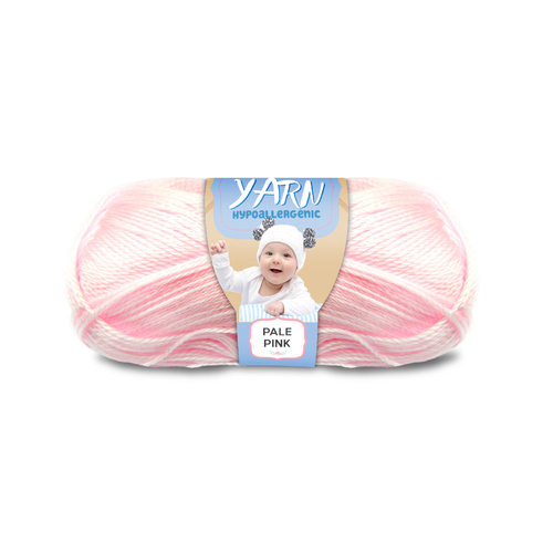[#149 Pale Pink - Yatsal Baby] 100g Knitting Yarn 3 Ply Super Soft Acrylic Knitting Wool Solid Multi Colours