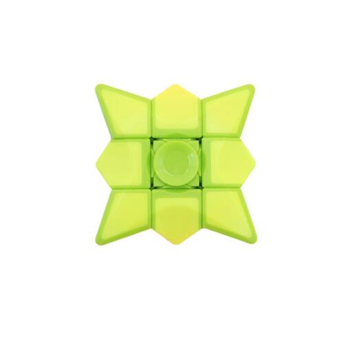 Fidget Toys Sensory ADHD Autism Stress Relief Hand Fidget Kids Adult  - [ Cube Spinner - Yellow/Green]